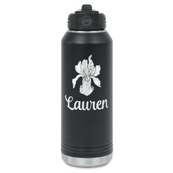 Orchids Water Bottles - Laser Engraved - Front & Back (Personalized)