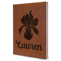 Orchids Leather Sketchbook - Large - Double Sided (Personalized)