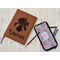 Orchids Leather Sketchbook - Large - Double Sided - In Context