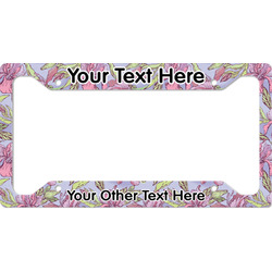 Orchids License Plate Frame (Personalized)