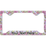 Orchids License Plate Frame - Style C (Personalized)