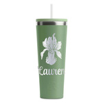 Orchids RTIC Everyday Tumbler with Straw - 28oz - Light Green - Double-Sided (Personalized)