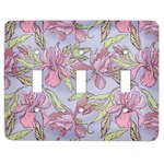 Orchids Light Switch Cover (3 Toggle Plate)