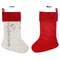 Orchids Linen Stockings w/ Red Cuff - Front & Back (APPROVAL)