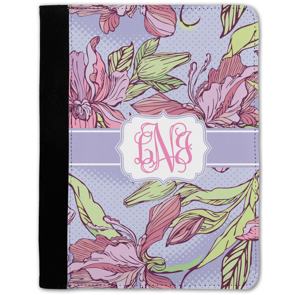 Custom Orchids Notebook Padfolio w/ Monogram