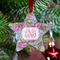 Orchids Metal Star Ornament - Lifestyle