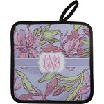 Orchids Pot Holder w/ Monogram