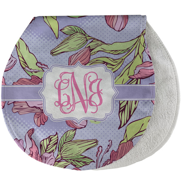 Custom Orchids Burp Pad - Velour w/ Monogram