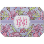 Orchids Dining Table Mat - Octagon (Single-Sided) w/ Monogram