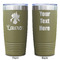 Orchids Olive Polar Camel Tumbler - 20oz - Double Sided - Approval