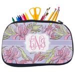 Orchids Neoprene Pencil Case - Medium w/ Monogram