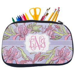 Orchids Neoprene Pencil Case - Medium w/ Monogram