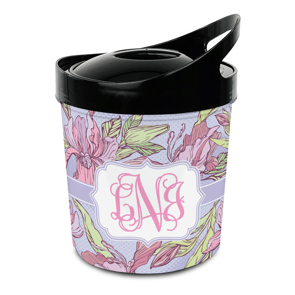 Custom Orchids Plastic Ice Bucket (Personalized)