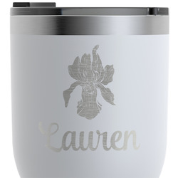 Orchids RTIC Tumbler - White - Engraved Front & Back (Personalized)