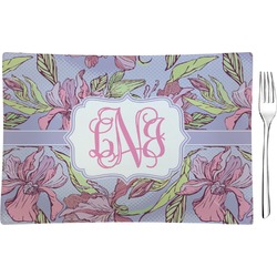 Orchids Glass Rectangular Appetizer / Dessert Plate (Personalized)