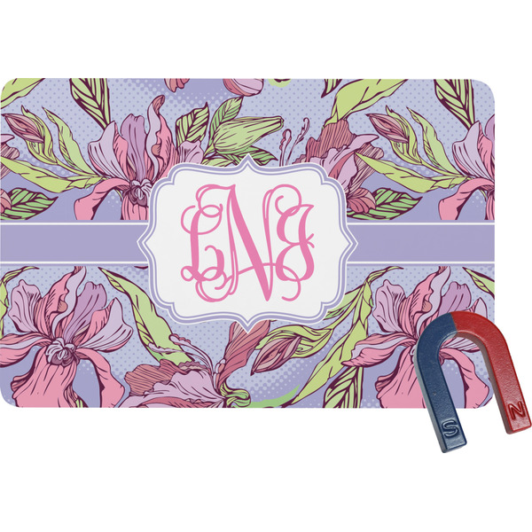 Custom Orchids Rectangular Fridge Magnet (Personalized)