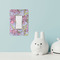 Orchids Rocker Light Switch Covers - Single - IN CONTEXT