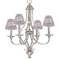 Orchids Small Chandelier Shade - LIFESTYLE (on chandelier)