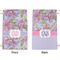 Orchids Small Laundry Bag - Front & Back View