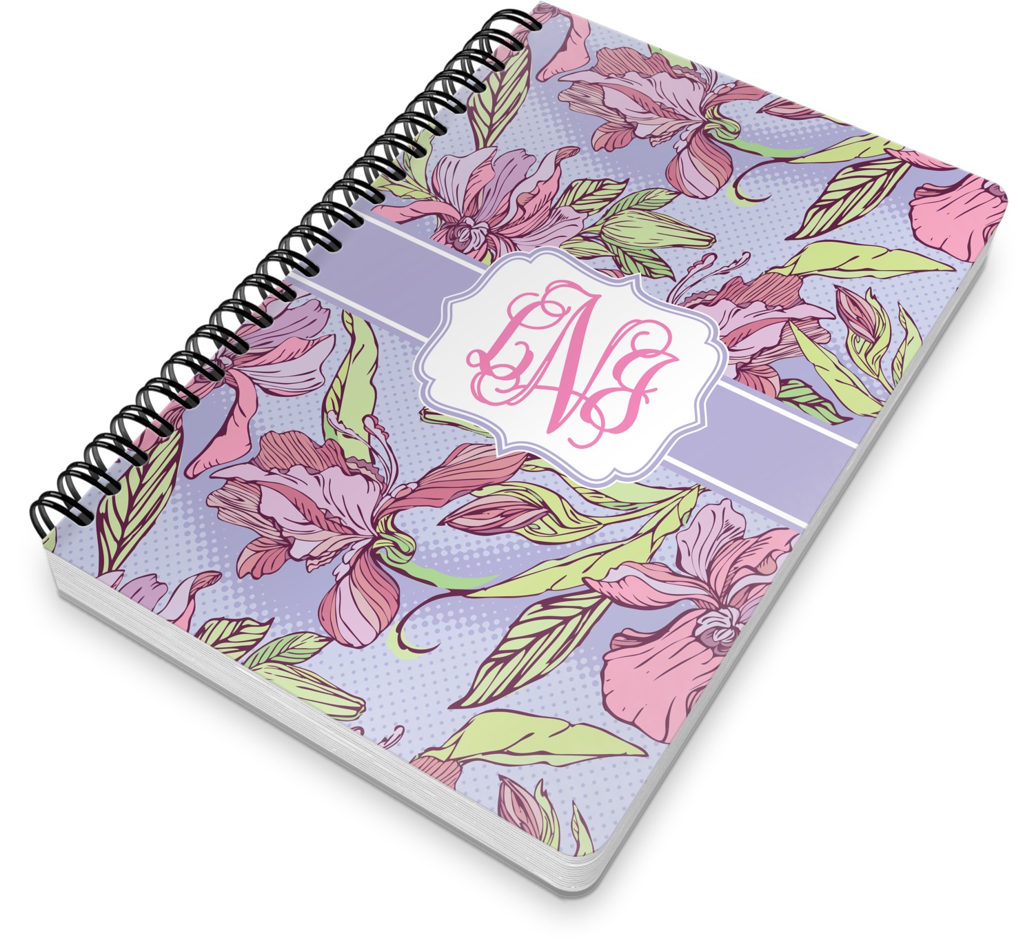 Orchids Spiral Bound Notebook - 7x10 (Personalized) - YouCustomizeIt