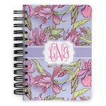 Orchids Spiral Notebook - 5x7 w/ Monogram