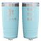 Orchids Teal Polar Camel Tumbler - 20oz -Double Sided - Approval