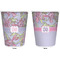 Orchids Trash Can White - Front and Back - Apvl