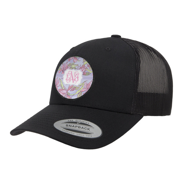 Custom Orchids Trucker Hat - Black (Personalized)