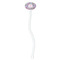 Orchids White Plastic 7" Stir Stick - Oval - Single Stick