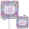 Orchids White Plastic Stir Stick - Double Sided - Approval