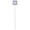 Orchids White Plastic Stir Stick - Double Sided - Square - Single Stick