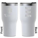 Orchids RTIC Tumbler - White - Engraved Front & Back (Personalized)