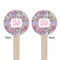 Orchids Wooden 6" Stir Stick - Round - Double Sided - Front & Back