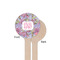 Orchids Wooden 6" Stir Stick - Round - Single Sided - Front & Back