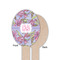 Orchids Wooden Food Pick - Oval - Single Sided - Front & Back