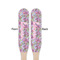 Orchids Wooden Food Pick - Paddle - Double Sided - Front & Back