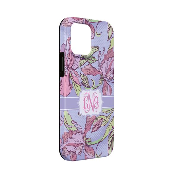 Custom Orchids iPhone Case - Rubber Lined - iPhone 13 Mini (Personalized)