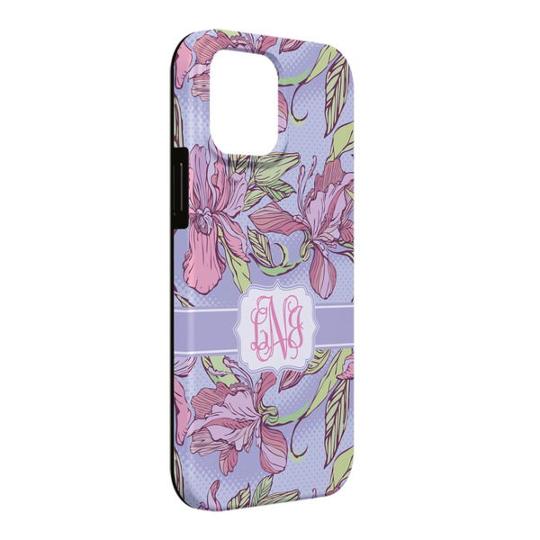 Custom Orchids iPhone Case - Rubber Lined - iPhone 13 Pro Max (Personalized)