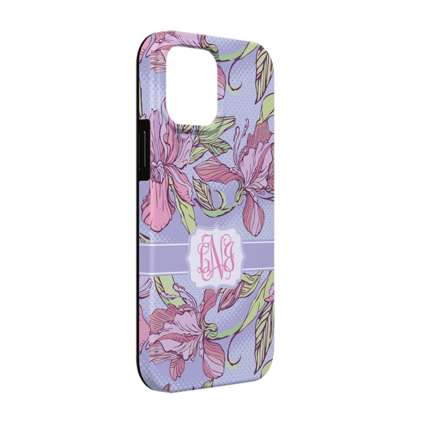 Custom Orchids iPhone Case - Rubber Lined - iPhone 13 Pro (Personalized)