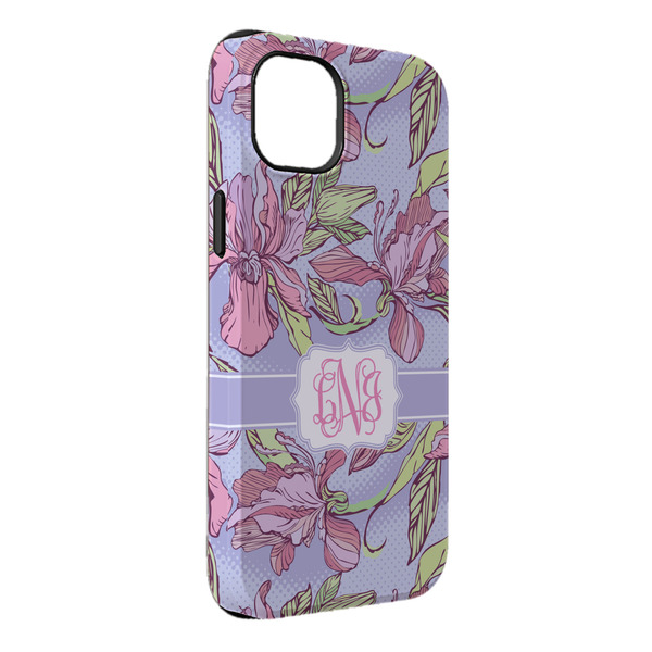 Custom Orchids iPhone Case - Rubber Lined - iPhone 14 Pro Max (Personalized)