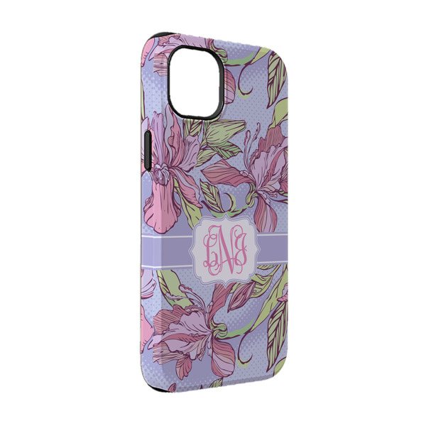 Custom Orchids iPhone Case - Rubber Lined - iPhone 14 (Personalized)