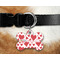 Cute Squirrel Couple Bone Shaped Dog Tag on Collar & Dog