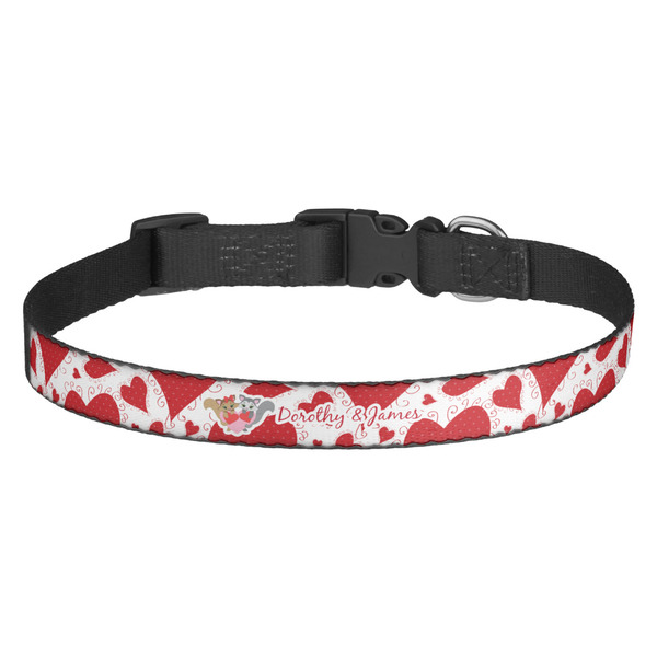 Custom Cute Squirrel Couple Dog Collar (Personalized)