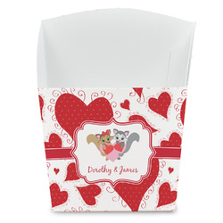 Cute Squirrel Couple French Fry Favor Boxes (Personalized)