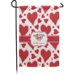 Cute Squirrel Couple Garden Flag (Personalized)