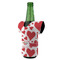 Cute Squirrel Couple Jersey Bottle Cooler - ANGLE (on bottle)