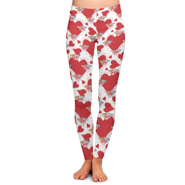 Custom Cute Squirrel Couple Ladies Leggings