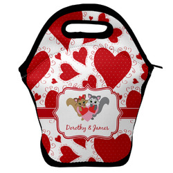 Cute Squirrel Couple Lunch Bag w/ Couple's Names