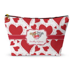 Cute Squirrel Couple Makeup Bag - Small - 8.5"x4.5" (Personalized)