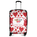 Cute Squirrel Couple Suitcase - 24" Medium - Checked (Personalized)